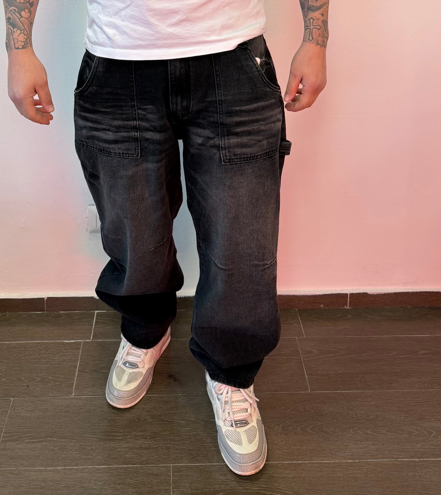 Denim loose fit whashed black