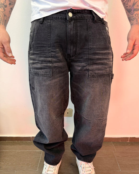 Denim loose fit whashed black